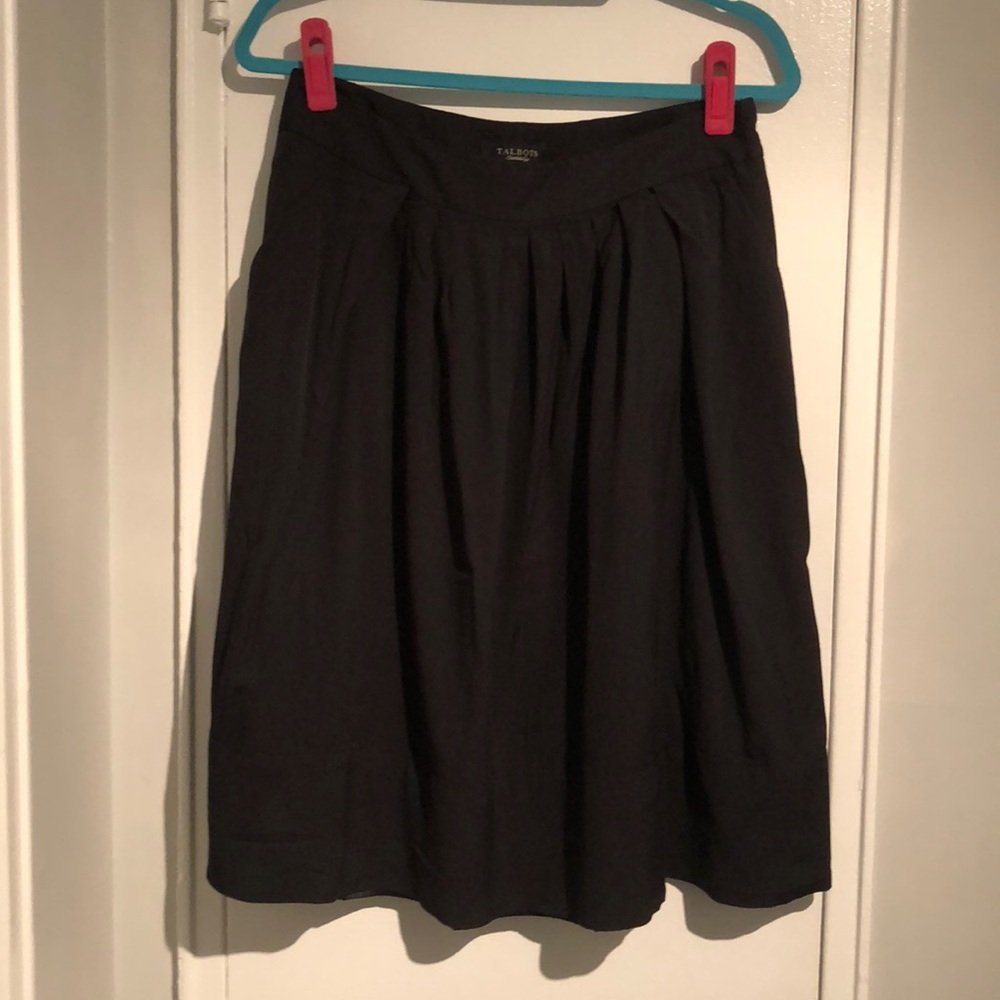 Talbots Black Skirt with Pockets